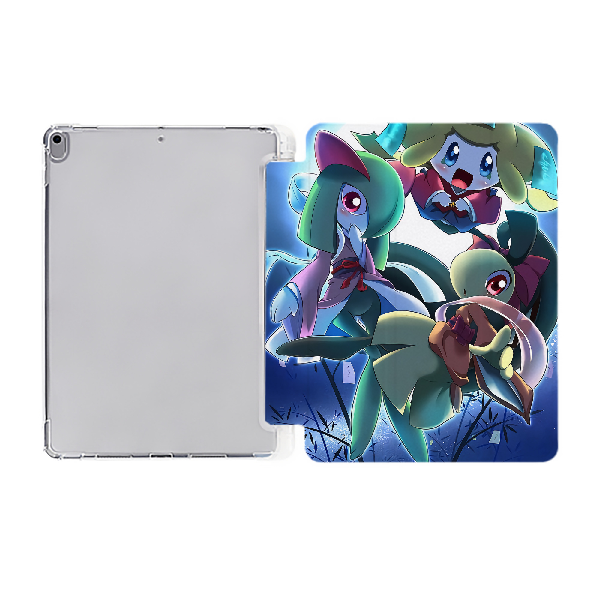 （画像用） ポケットモンスター Pokémon IPad ケース ペン収納付き 三つ折りスタンド PUレザー×シリコン 対応機種9.5/10.5/10.9インチ
